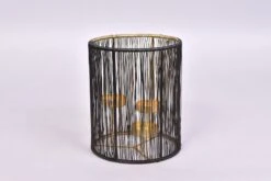 Ariana Lantaarn Black/Gold - 18 X 14 Cm