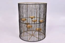 Ariana Lantaarn Black/Gold - 38 X 30 Cm