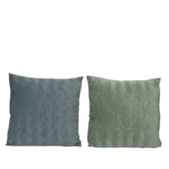 Decoris Kussen Polyester Velvet 2kl.ass - Blauw