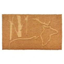 ESSCHERT DESIGN Deurmat Kokos Reliëf Hert