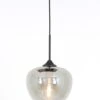 Hanglamp MAYSON Mat Zwart/Smoke - 23 X 23 X 18 Cm