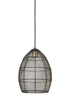 Hanglamp MEYA Zwart/Goud - 23 X 23 X 31 Cm