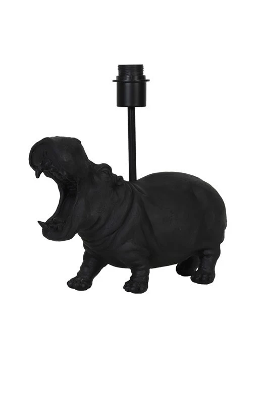 Lampvoet HIPPO Mat Zwart - 36 X 14 X 34 Cm 3 Lampvoet HIPPO Mat Zwart - 36 X 14 X 34 Cm