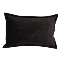 Lendekussen Fluweel Grace Graphite - 60 X 40 Cm
