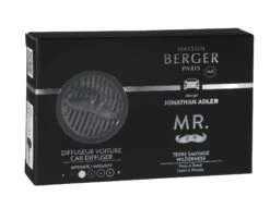 Maison Berger Paris Auto Diffuser Mr. Gun Metal Terre Sauvage