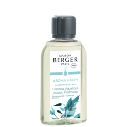 Maison Berger Paris Navulling Parfumverspreider Met Sticks 200ml - Aroma Happy - Aquatic Freshness
