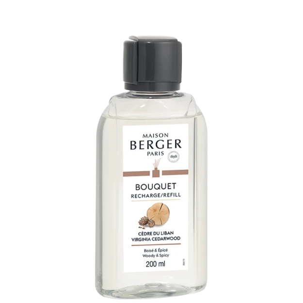 Maison Berger Paris Navulling Parfumverspreider Met Sticks 200ml - Cèdre Du Liban