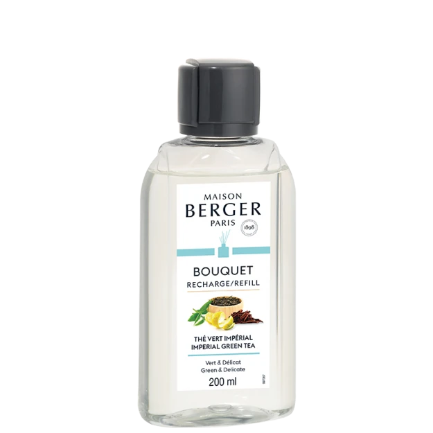 Maison Berger Paris Navulling Parfumverspreider Met Sticks 200ml - Thé Vert Imperial 3 Maison Berger Paris Navulling Parfumverspreider Met Sticks 200ml - Thé Vert Imperial