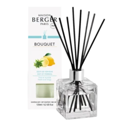 Maison Berger Paris Parfumverspreider Met Sticks Cube 125ml - Zeste De Verveine