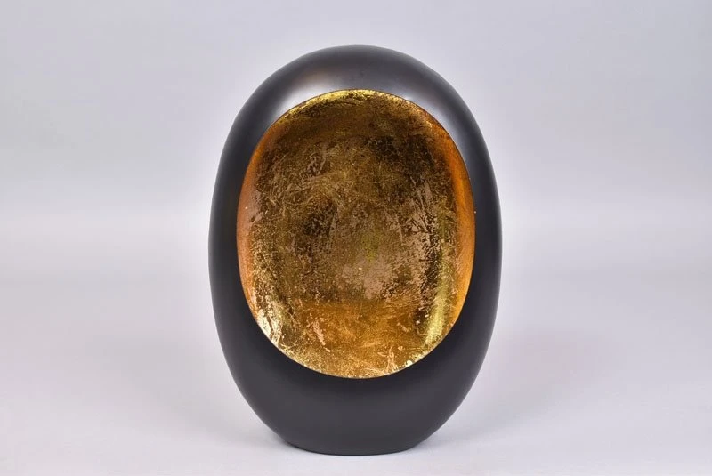 Marrakech Egg T-Light Black/Gold - 20 X 10 X 28 Cm 3 Marrakech Egg T-Light Black/Gold - 20 X 10 X 28 Cm