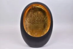 Marrakech Egg T-Light Black/Gold - 31 X 14 X 40 Cm