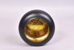Marrakech Tyre T-Light Black/Gold - 20 X 8 X 18 Cm