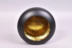 Marrakech Tyre T-Light Black/Gold - 25 X 9 X 23 Cm