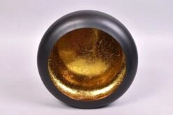 Marrakech Tyre T-Light Black/Gold - 30 X 10 X 27 Cm