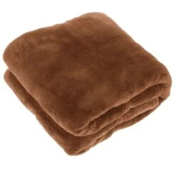 Unique Living Plaid Justin Leather Brown - 200 X 150 Cm