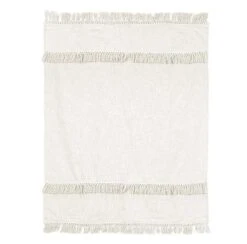 Unique Living Plaid Saba White Tint - 180 X 130 Cm