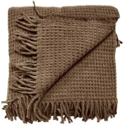 Unique Living Plaid Selien Bison Brown - 200 X 150 Cm