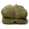 Unique Living Plaid Teddy Moss Green - 150 X 200 Cm