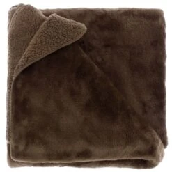 Unique Living Plaid Torvah Bison Brown - 150 X 200 Cm