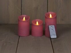 Anna’s Collection 3st. LED Rustiek Wax Stompkaars Antiek Roze - Ø 7,5 X H 10/12,5/15 Cm 5 Anna’s Collection 3st. LED Rustiek Wax Stompkaars Antiek Roze - Ø 7,5 X H 10/12,5/15 Cm -Meubeldecoratie Winkel rustieke led kaarsenset met bewegende vlam 7 5 x 10 12 5 15 1000x748 6321ddbca1393 l