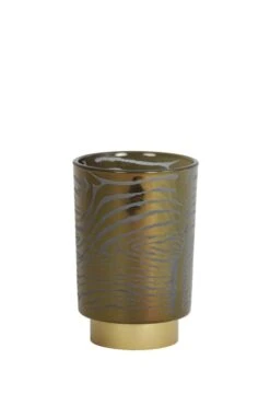 Tafellamp ZEBRA Grijs/Goud - 10 X 10 X 12,5 Cm