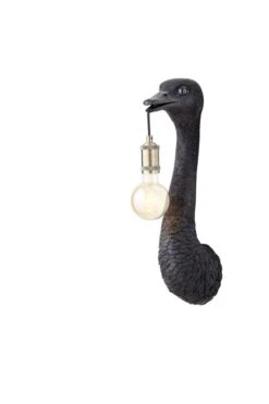 Wandlamp OSTRICH Mat Zwart - 18 X 15,5 X 57,5 Cm -Meubeldecoratie Winkel wandlamp ostrich mat zwart 18 x 15 5 x 57 5 cm 533x800 61b347ce13309 l