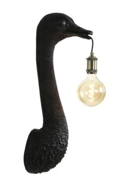 Wandlamp OSTRICH Mat Zwart - 18 X 15,5 X 57,5 Cm -Meubeldecoratie Winkel wandlamp ostrich mat zwart 18 x 15 5 x 57 5 cm 533x800 61b347ce39d99 l