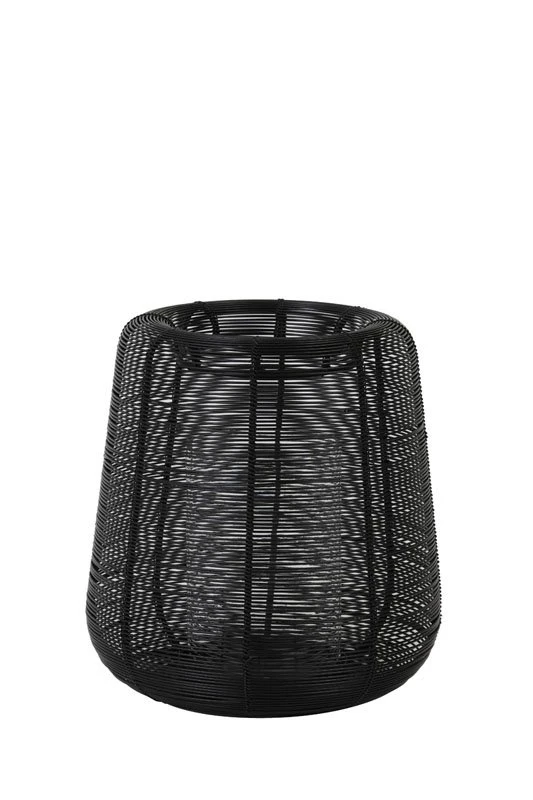 Windlicht ADETA Zwart + Glas - 22,5 X 22,5 X 24 Cm 3 Windlicht ADETA Zwart + Glas - 22,5 X 22,5 X 24 Cm