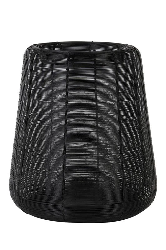 Windlicht ADETA Zwart + Glas - 32 X 32 X 35 Cm 3 Windlicht ADETA Zwart + Glas - 32 X 32 X 35 Cm