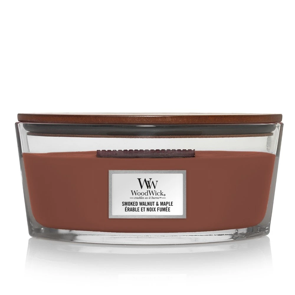 WoodWick Smoked Walnut & Maple Ellipse Candle 3 WoodWick Smoked Walnut & Maple Ellipse Candle