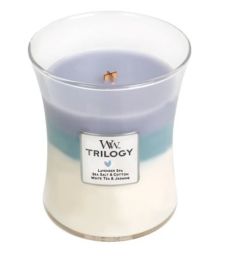 WoodWick Trilogy Calming Retreat Medium Candle 3 WoodWick Trilogy Calming Retreat Medium Candle