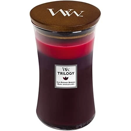WoodWick Trilogy Sun Ripened Berries Large Candle 3 WoodWick Trilogy Sun Ripened Berries Large Candle