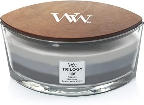 WoodWick Trilogy Warm Woods Ellipse Candle 3 WoodWick Trilogy Warm Woods Ellipse Candle