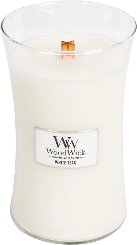 WoodWick White Teak Large Candle 3 WoodWick White Teak Large Candle